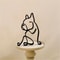 Modern Wrought Iron Dog Sculpture Home Decor 8