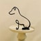 Modern Wrought Iron Dog Sculpture Home Decor 9