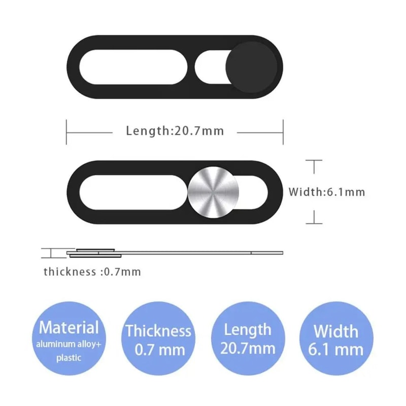 PrivacyShield Metal Webcam Cover Slider 4