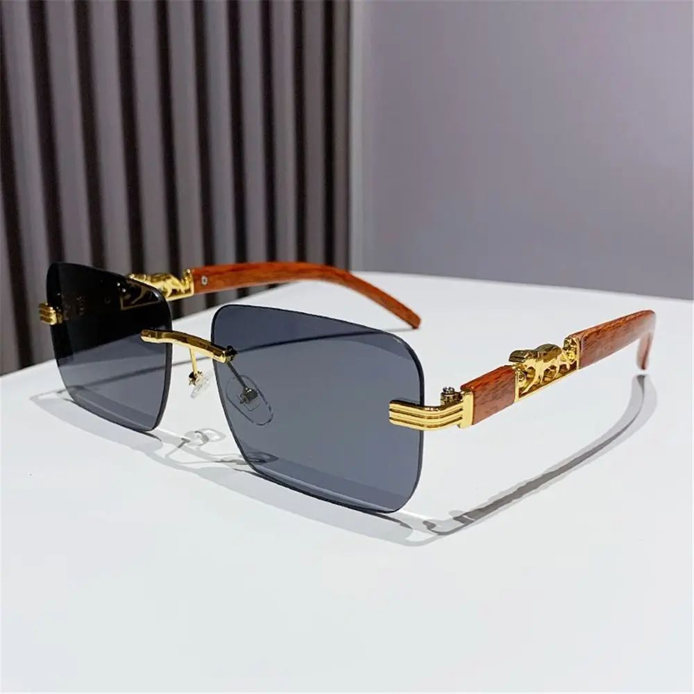 EdgeLux Rimless Retro Sunglasses 7