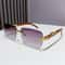 EdgeLux Rimless Retro Sunglasses 9