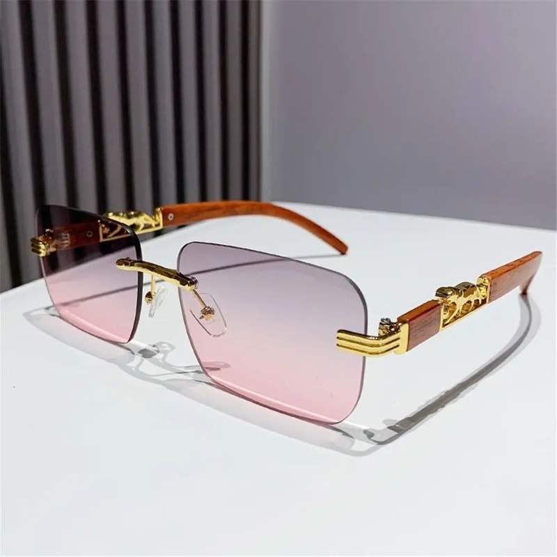 EdgeLux Rimless Retro Sunglasses 13