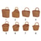 Handwoven Rattan Style Hanging Storage Basket 2
