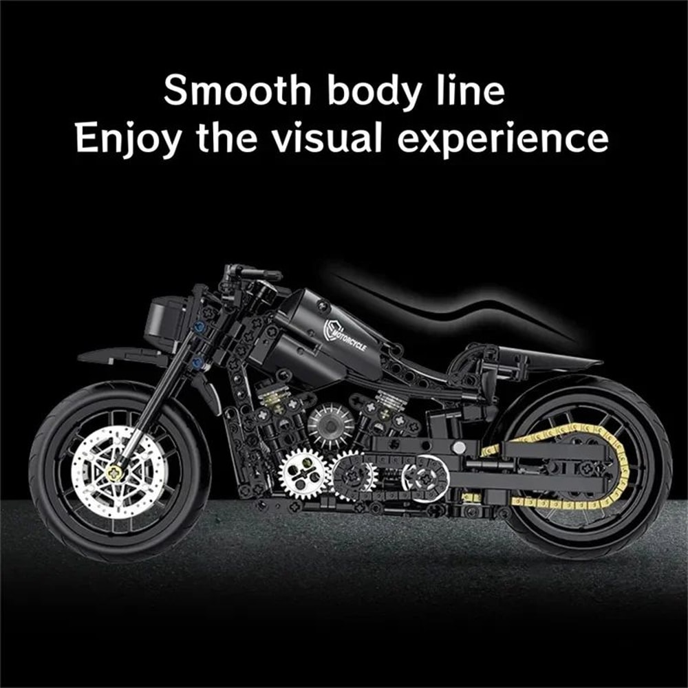 Technical Motorcycle Building Blocks Kit 5