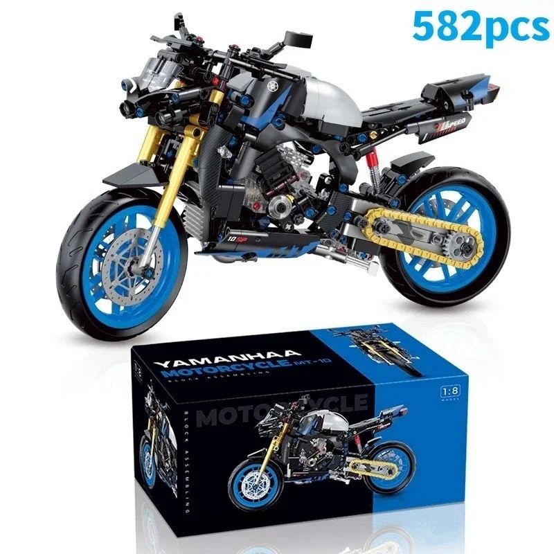 Technical Motorcycle Building Blocks Kit 8