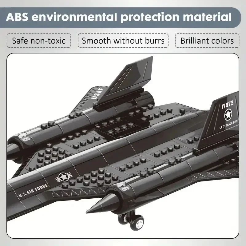 SR71 Blackbird Spy Plane Building Blocks Set 5