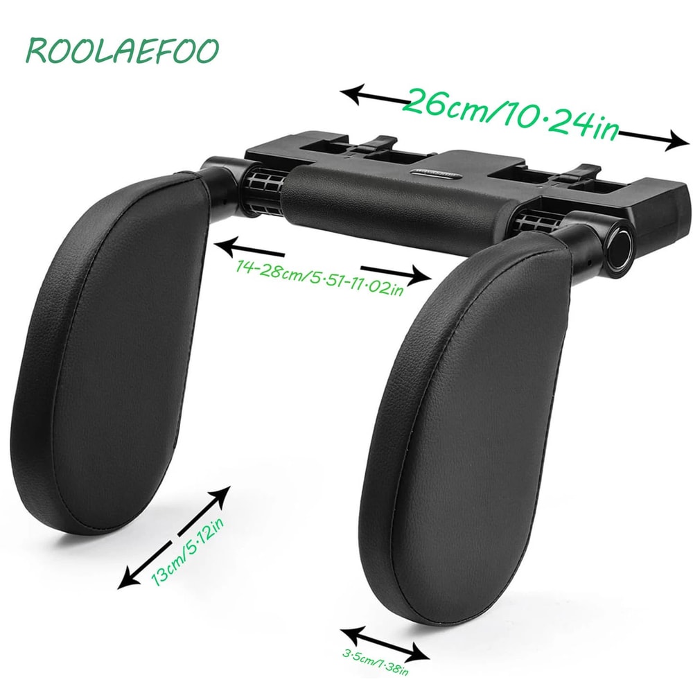 Memory Foam Car Headrest Pillow With Adjustable Neck Support 5