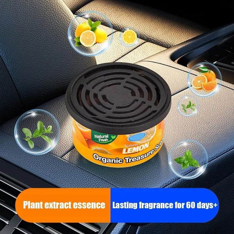 Car Air Freshener Wood Block Perfume Can For Interior Odor Removal 2