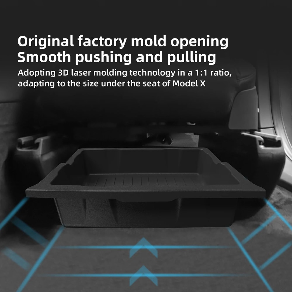 Tesla Model X Under Seat Storage Drawer Organizer For 2023 To 2026 3