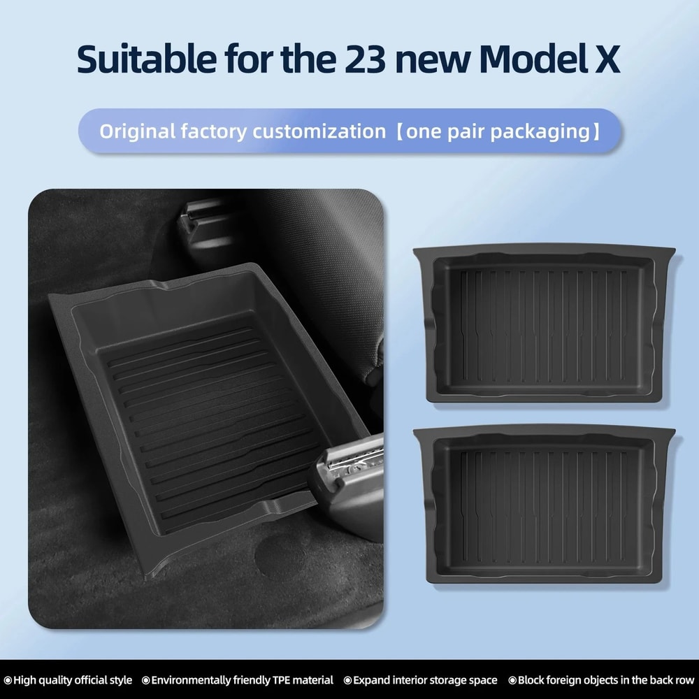 Tesla Model X Under Seat Storage Drawer Organizer For 2023 To 2026 6