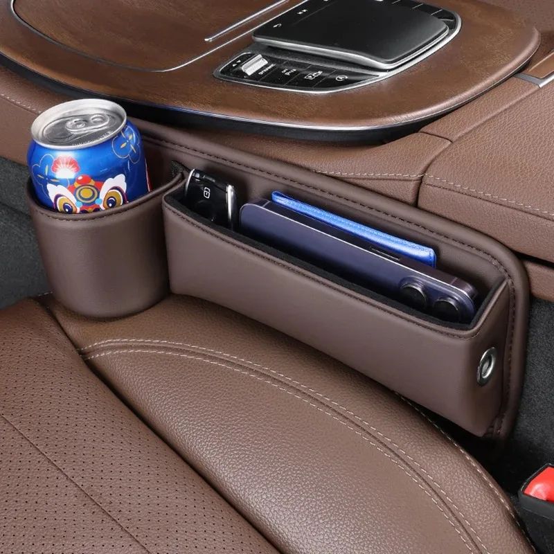 Universal Car Seat Storage Organizer With Cup And Phone Holder 3