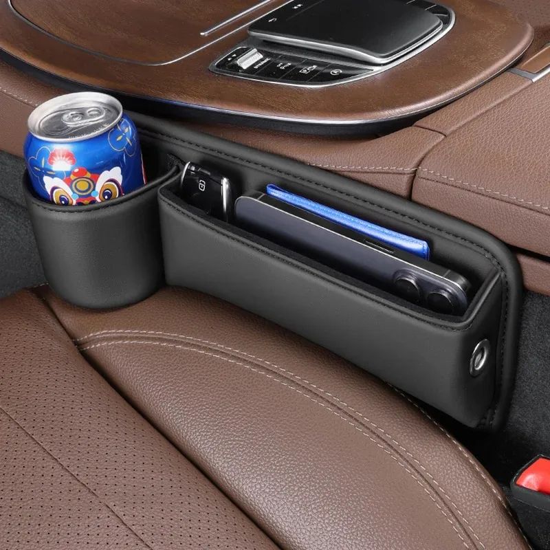 Universal Car Seat Storage Organizer With Cup And Phone Holder 4