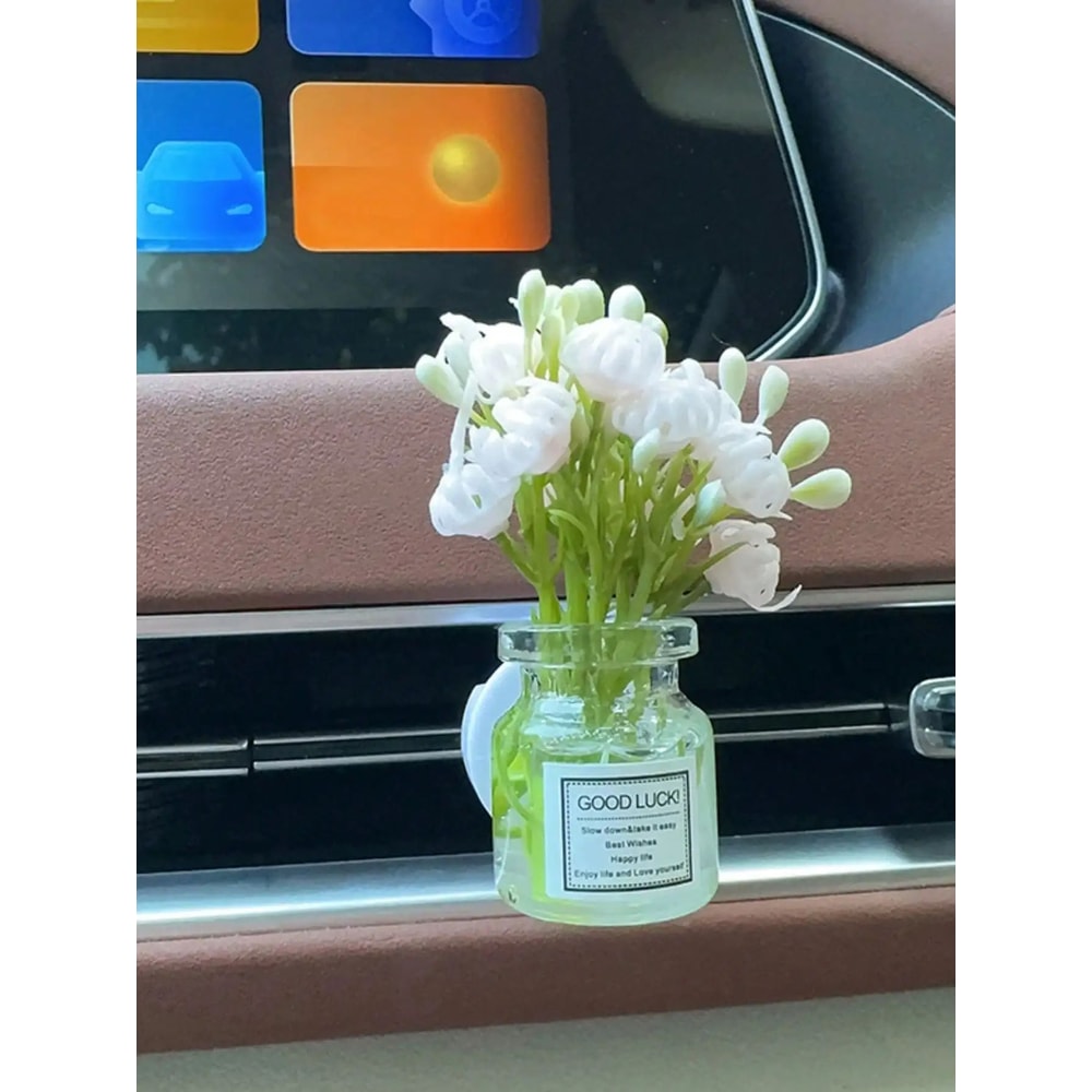 Mini Silk Flower Car Vent Air Freshener 9