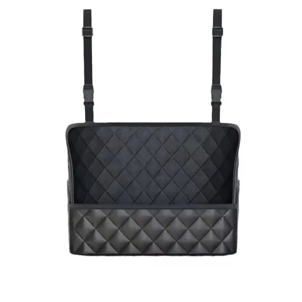Leather Car Seat Storage Net Organizer Bag 4