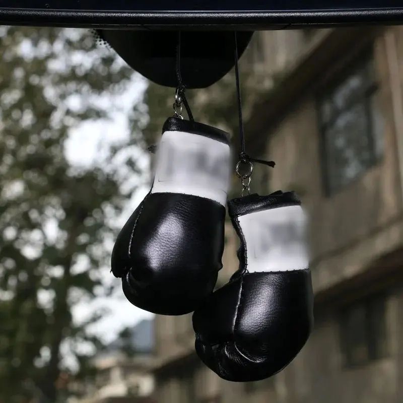 Christmas Boxing Glove Car Mirror Hanging Ornament 6