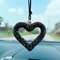 Diamond Heart Car Hanging Pendant Crystal Car Interior Decor 0
