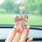 Diamond Bow Tie Car Rearview Mirror Pendant Decor 1