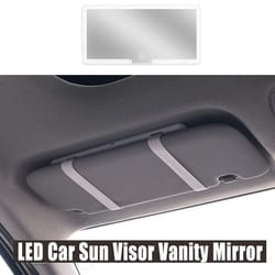 rechargeable led car makeup mirror with touch light