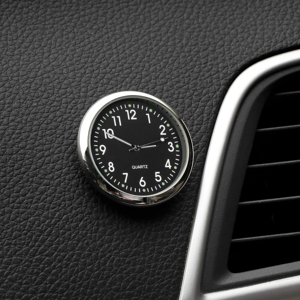 Mini Electronic Car Clock Dashboard Ornament 0