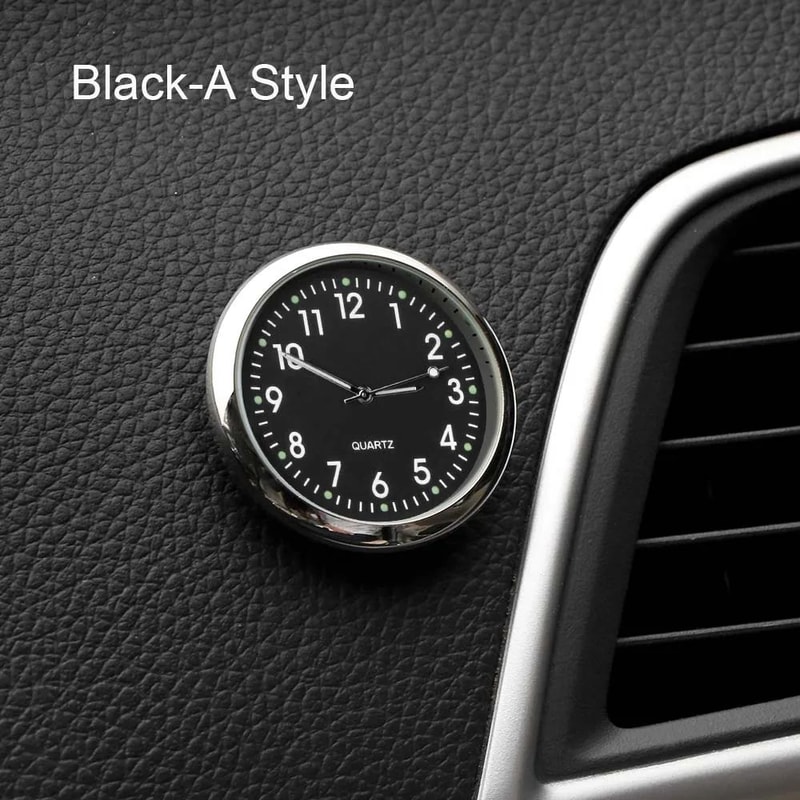 Mini Electronic Car Clock Dashboard Ornament 6