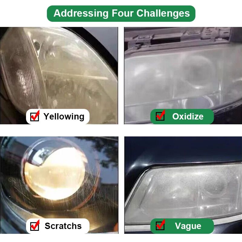 Car Headlight Restoration Polishing Repair Kit 5