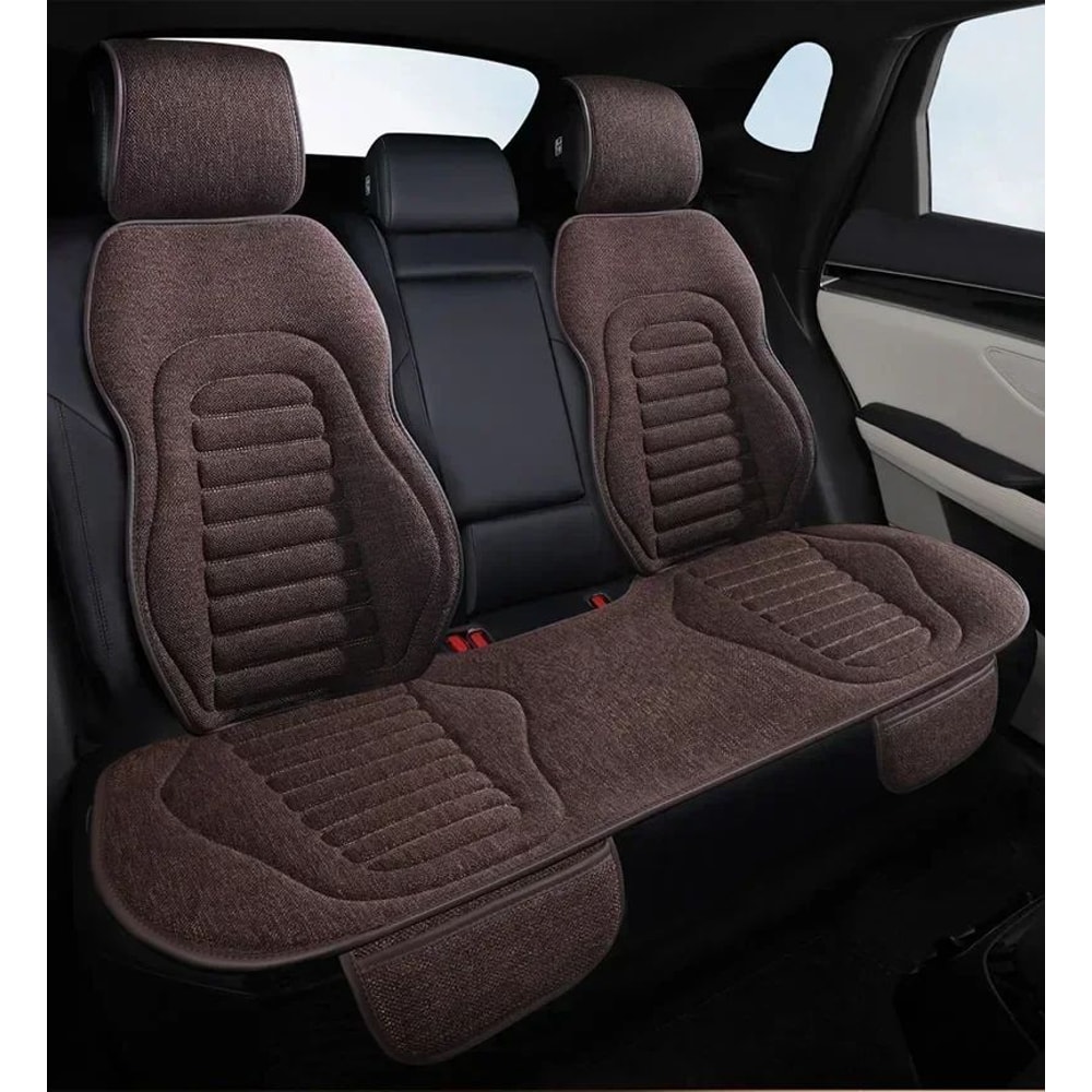 Universal Linen Car Seat Cover Breathable Anti Slip Seat Cushion 18