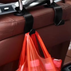 car seat headrest hook organizer for bags and grocery storage