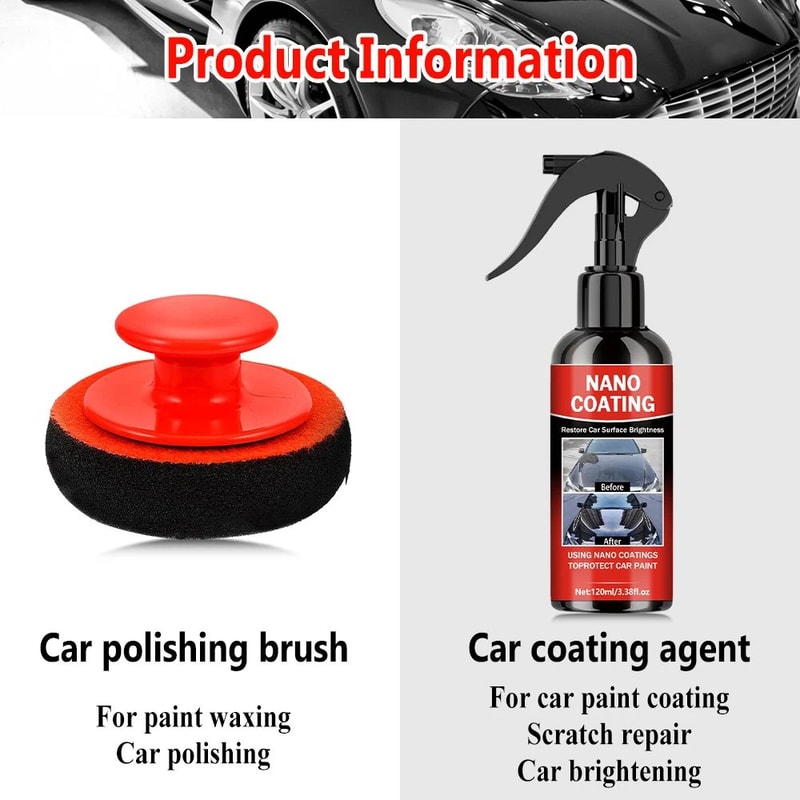 Graphene Nano Ceramic Coating Kit For High Gloss Car Paint Protection 5