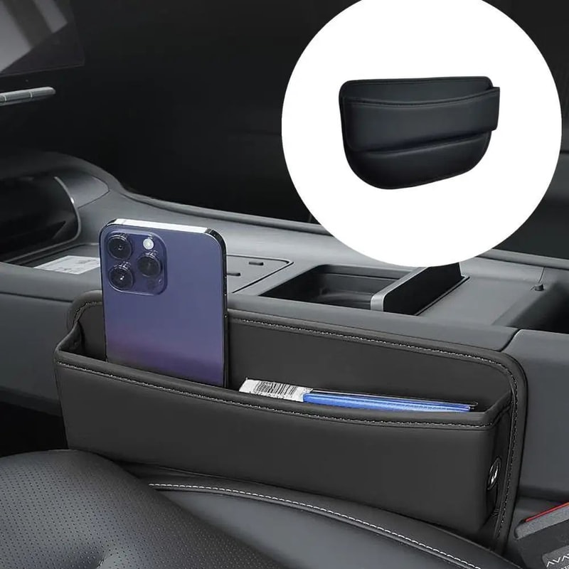 Universal Car Seat Gap Organizer And Console Side Pocket Storage 2