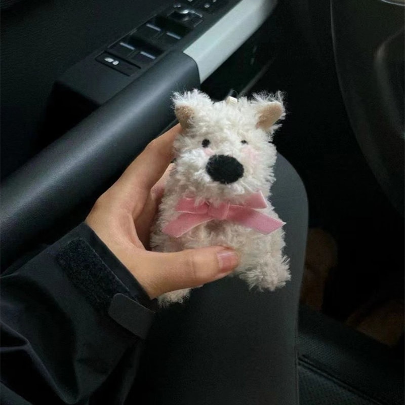 Cute Plush Puppy Car Interior Decoration For Steering Column 1