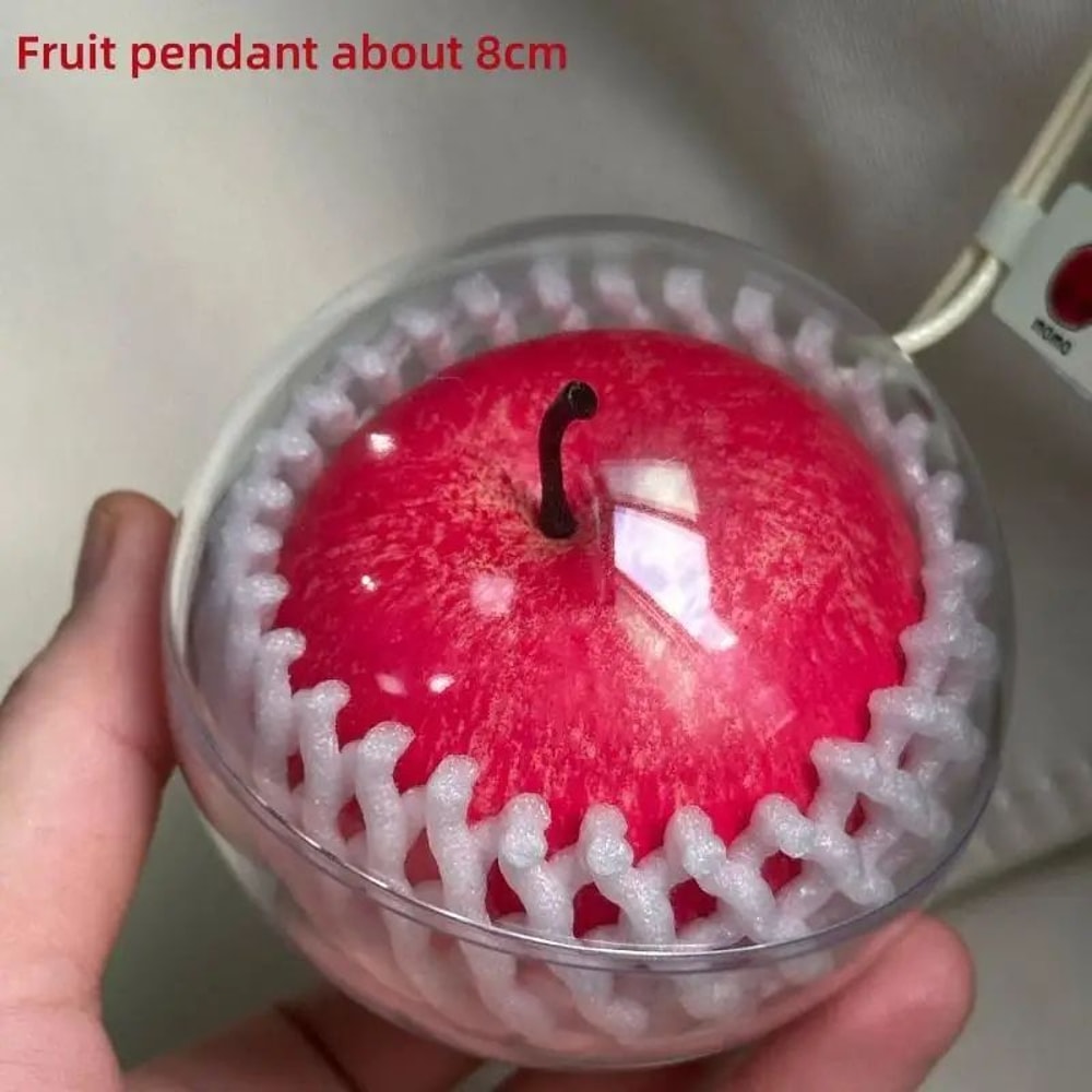 Cute Simulated Fruit Keychain Car Ornament And Bag Charm 8