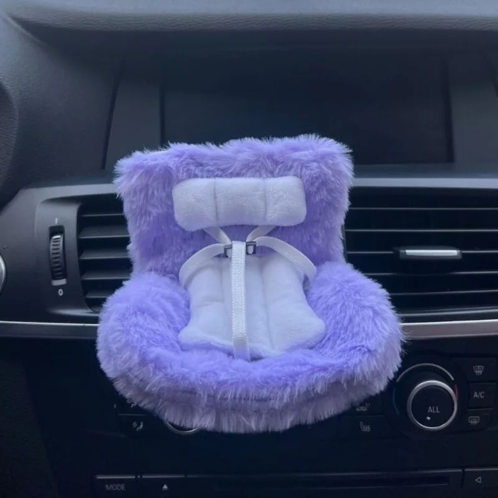 Cute Labubu Doll Car Seat Chair For Car Interior Decoration 5