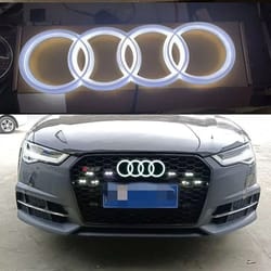 led front grill emblem light for audi car logo styling