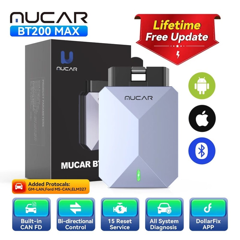 MUCAR BT200 MAX OBD2 Scanner Diagnostic Tool 0