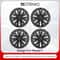 Tesla Model Y Turbine Style Matte Black Hubcap Covers 6