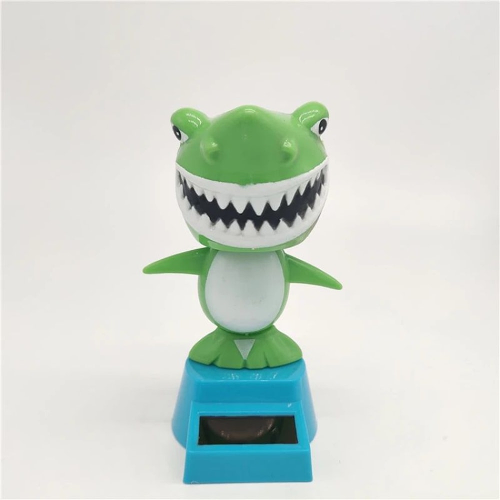 Solar Powered Shark Bobble Head Car Dashboard Decor 5