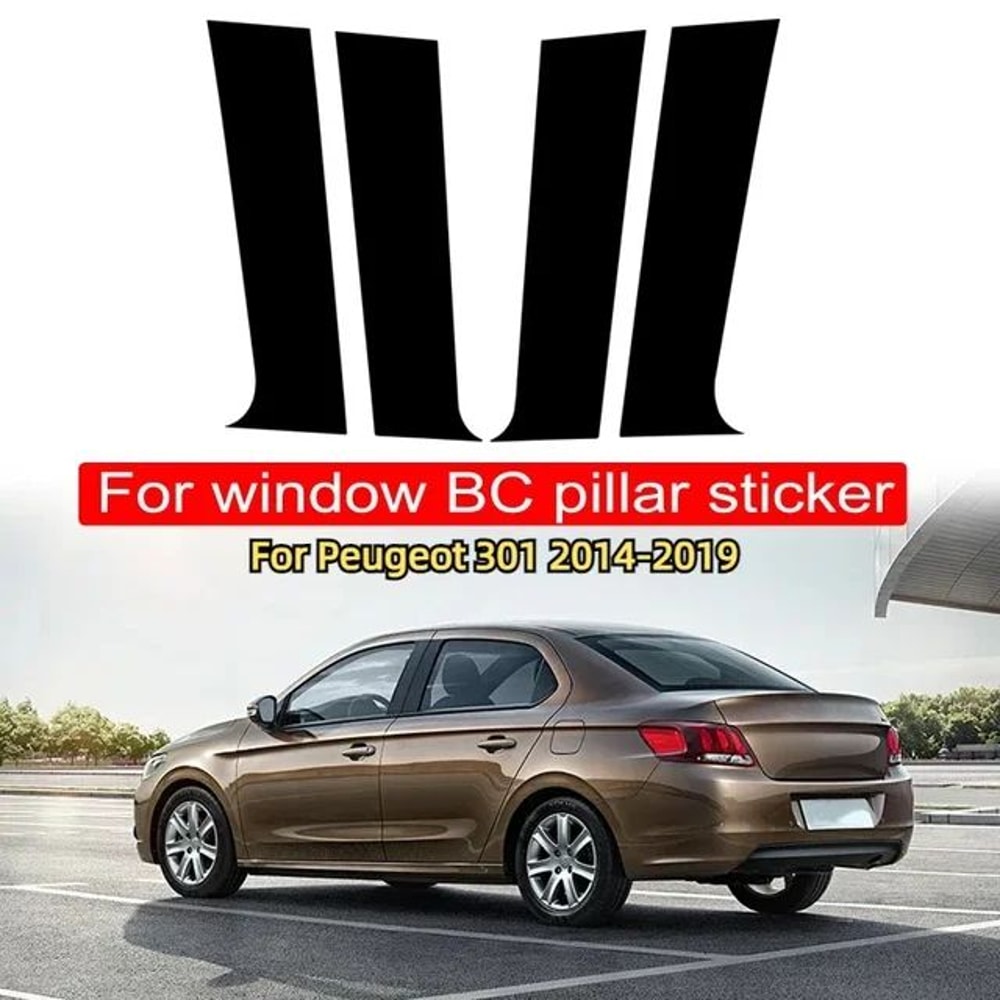 Peugeot And Citroen Window Pillar Trim Stickers 9