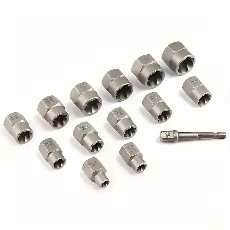14 Piece Damaged Bolt And Nut Extractor Socket Set 3