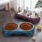 Stainless Steel Double Pet Food And Water Bowl With Non Slip Base 3