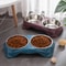 Stainless Steel Double Pet Food And Water Bowl With Non Slip Base 3