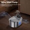 ROJECO Smart Stainless Steel Pet Water Fountain With Wireless Sensor 5