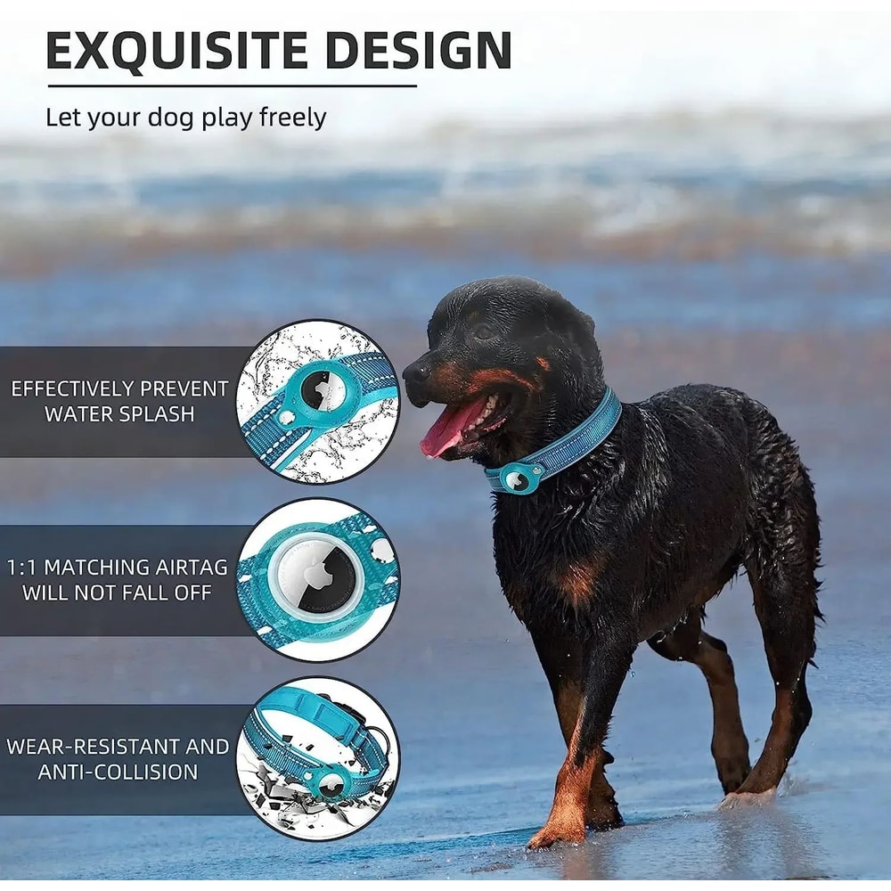 Reflective Airtag Pet Collar For Dogs And Cats 3