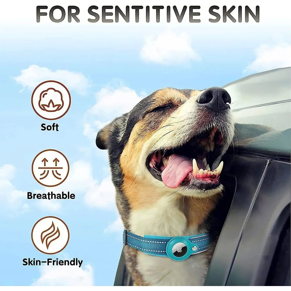 Reflective Airtag Pet Collar For Dogs And Cats 4
