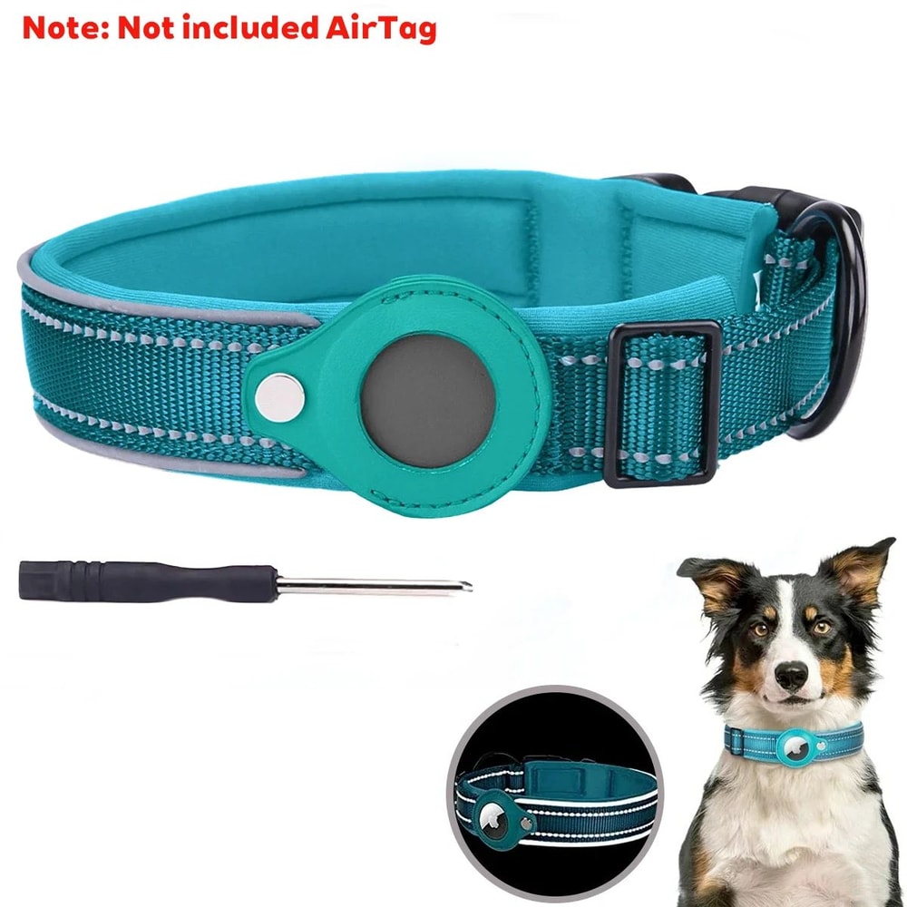 Reflective Airtag Pet Collar For Dogs And Cats 7