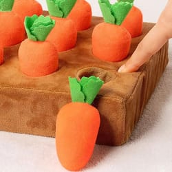 interactive carrot snuffle mat dog puzzle toy for enrichment and training