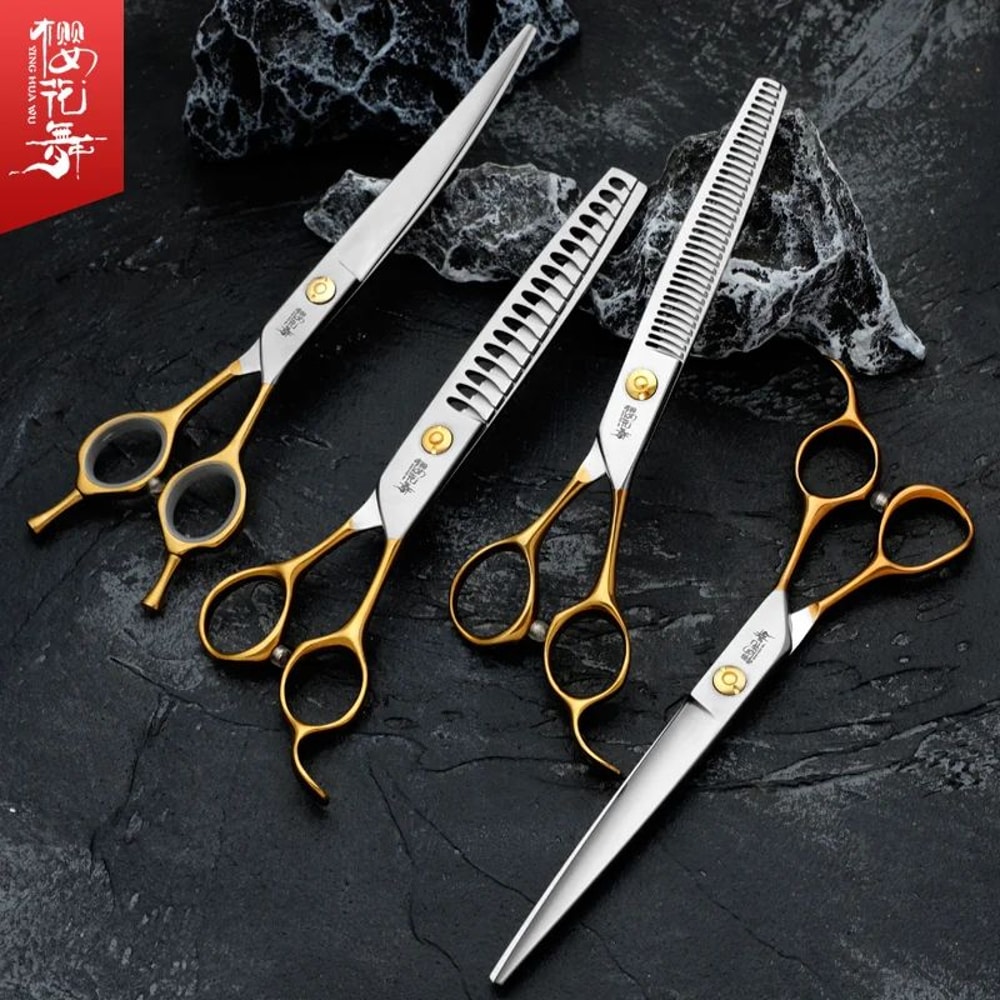 Professional 440C Pet Grooming Scissors Set 2