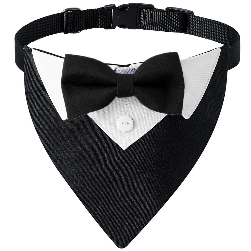 Formal Dog Bow Tie Collar Bandana For Weddings And Parties 9