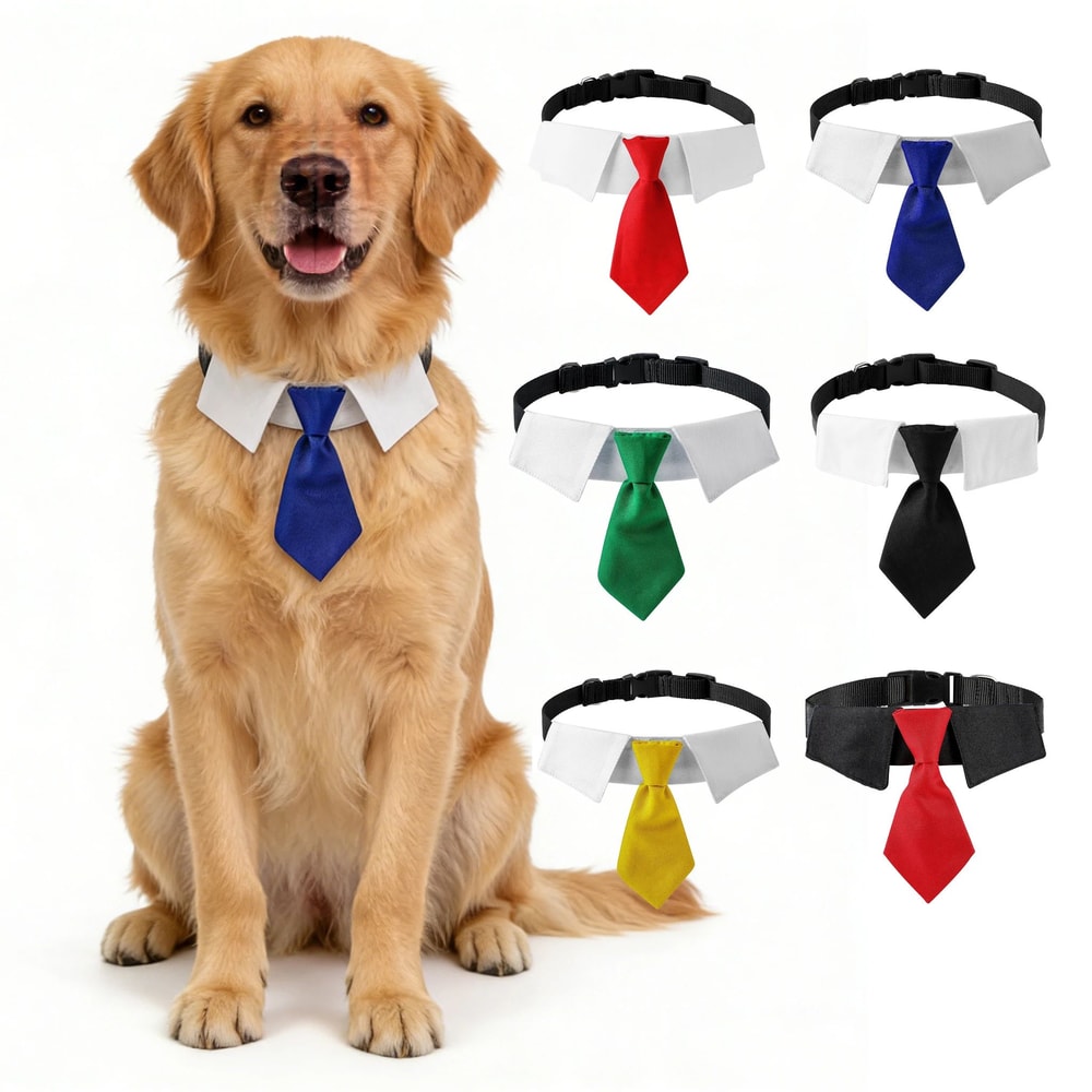 Formal Dog Wedding Suit Collar With Necktie 3