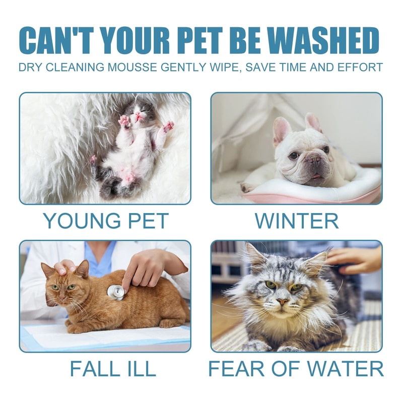 FreshNest Waterless Pet Dry Shampoo For Sensitive Skin 2