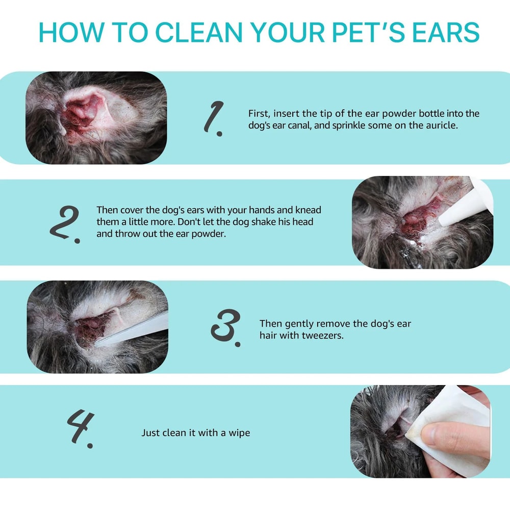 Gentle Pet Ear Cleaning Powder For Dogs And Cats 3